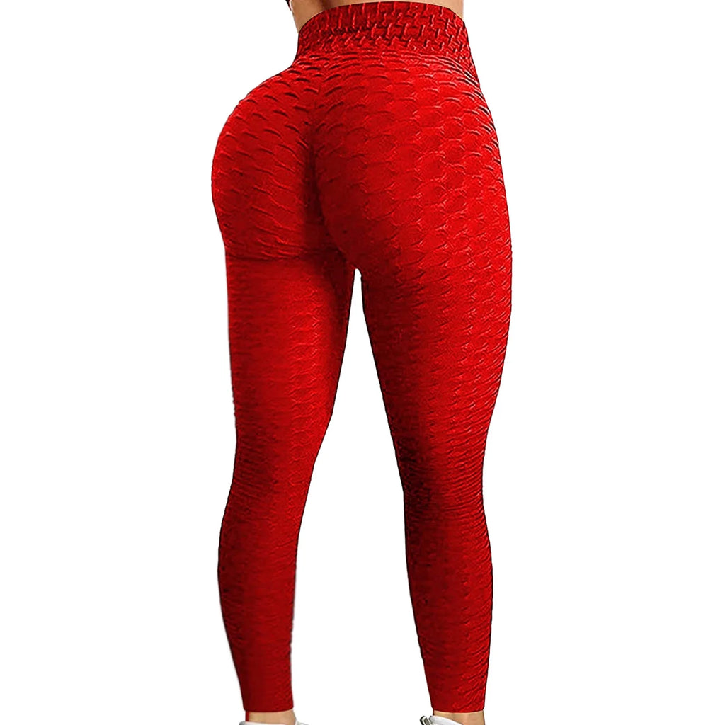 Womens High Waisted Workout Yoga Pants Butt Lifting Leggings Tummy Control Stretchy Jogger Tights