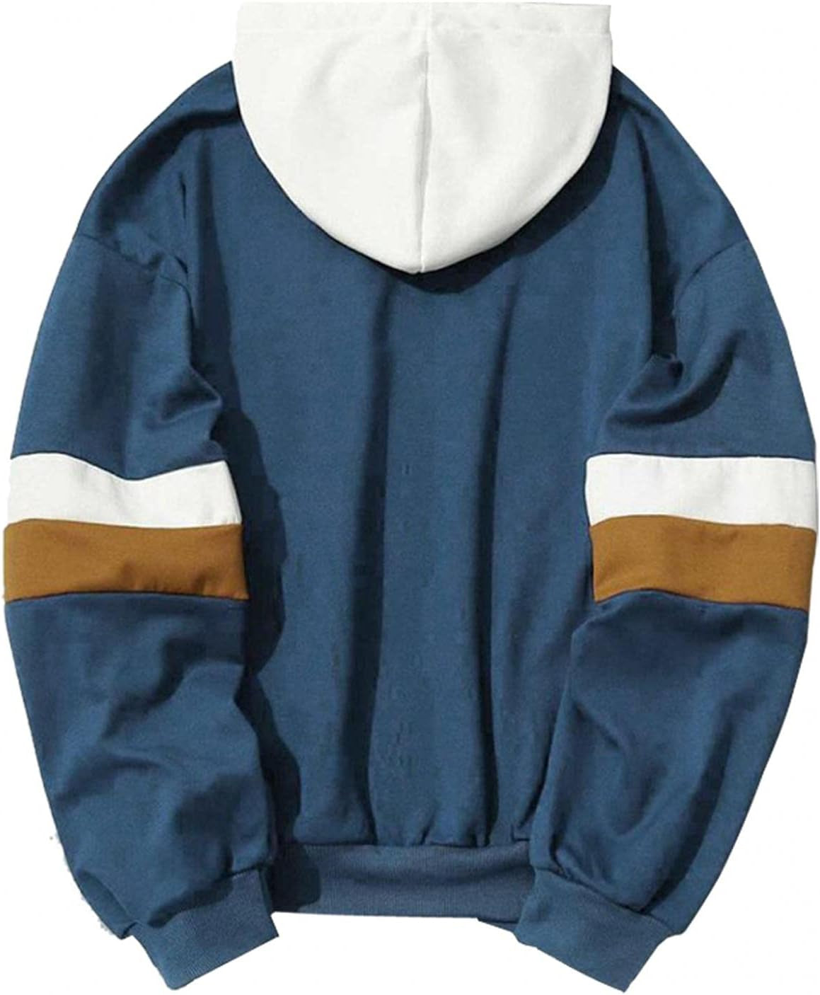 Men'S Hoodies Pullover, Mens Hipster Hip Hop Hoodie Colorblock Thin Casual Long Sleeve Warm Soft Sweatshirts with Pocket