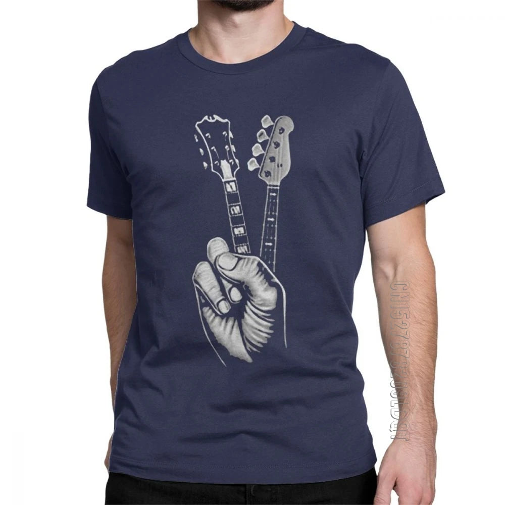 Hipster BASS GUITAR T Shirt Printer Men'S T-Shirt Cotton plus Size Male Tshirt Mens T Shirt Awesome T Shirt Men Short Sleeve