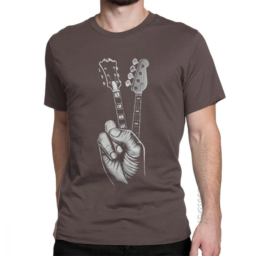 Hipster BASS GUITAR T Shirt Printer Men'S T-Shirt Cotton plus Size Male Tshirt Mens T Shirt Awesome T Shirt Men Short Sleeve