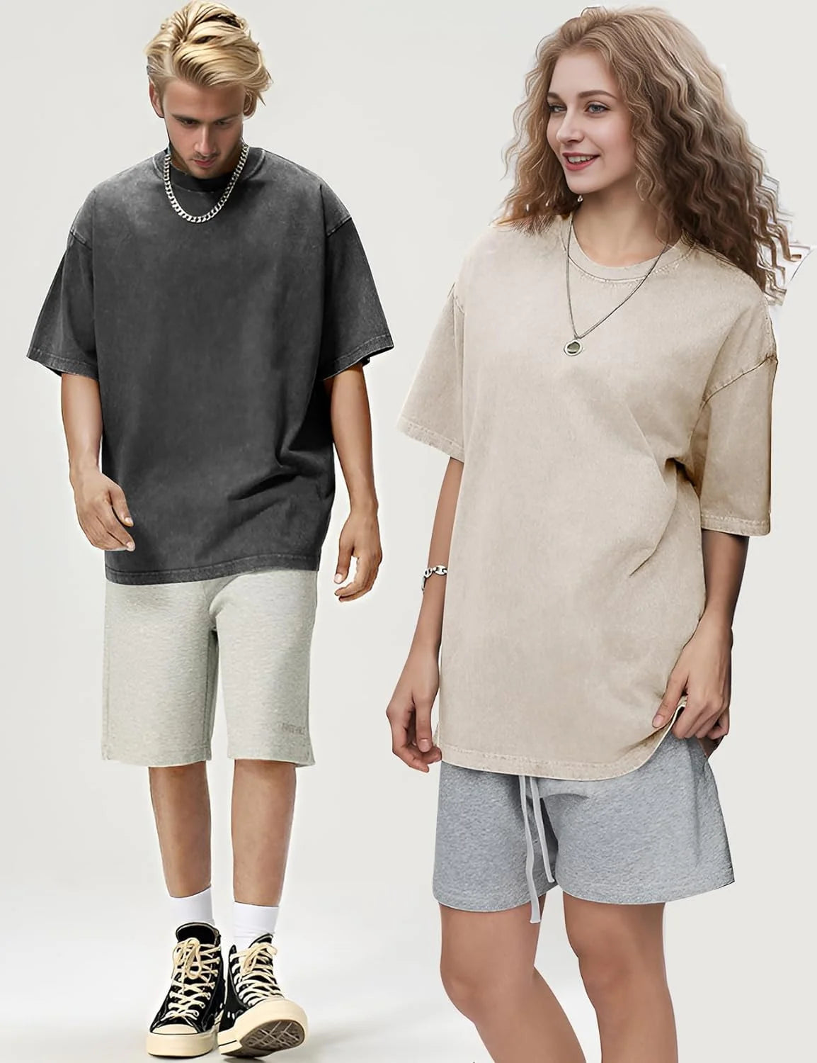 Unisex Casual Plain Short Sleeve round Neck T Shirt, 3 Count