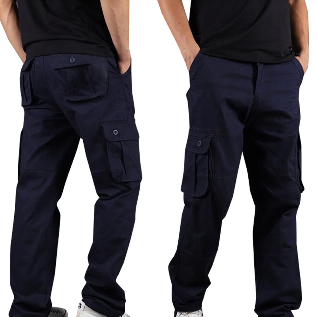 Mens Cargo Pants Big and Tall Multi Pockets Pants Work Work Trousers Classic Workwear Cargo Pants