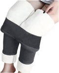 Sweatpants Women Winter Wide Ribbed High Waist Thick Sherpa Lined Warm Fleece Jogger Sweatpant