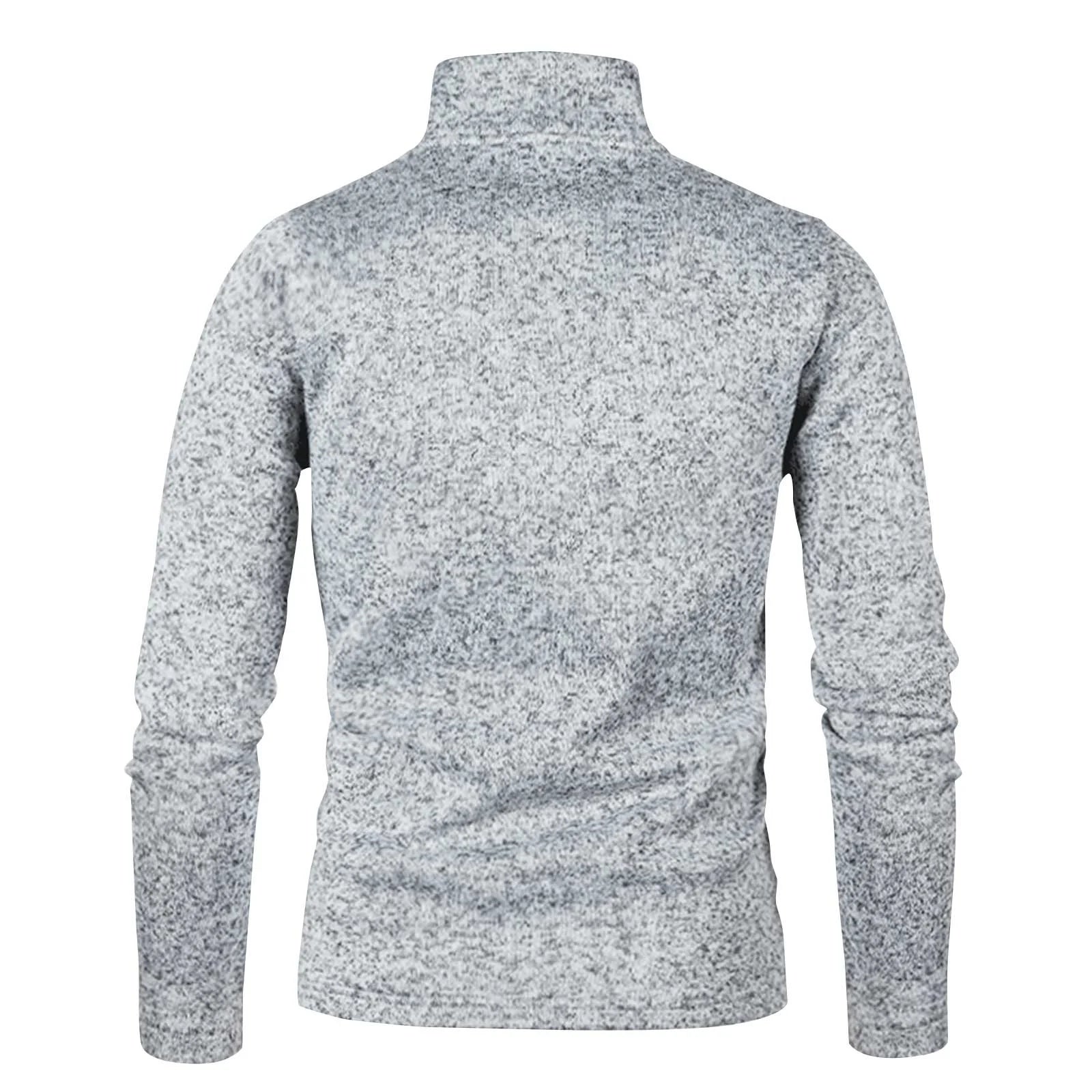 Big and Tall Mens Clothing S-4XL Long Sleeve T-Shirts for Men plus Size Zipper Stand Collar Sweatshirts Casual Solid Pullover Tshirts Shirts