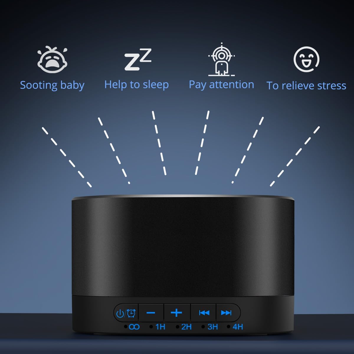 White Noise Machine 20 Soothing Sounds Sleep Aid Device