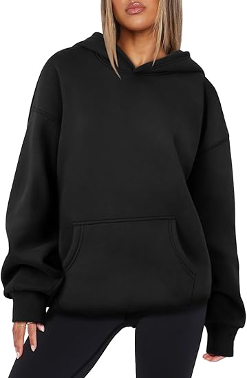 Women's Oversized Fleece Hoodie  Casual Pullover Sweatshirt Top
