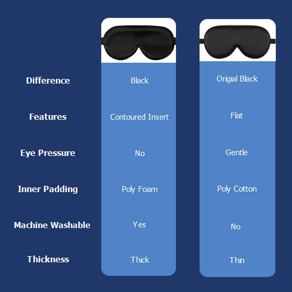 Silk Sleep Mask with Contoured Foam Padding