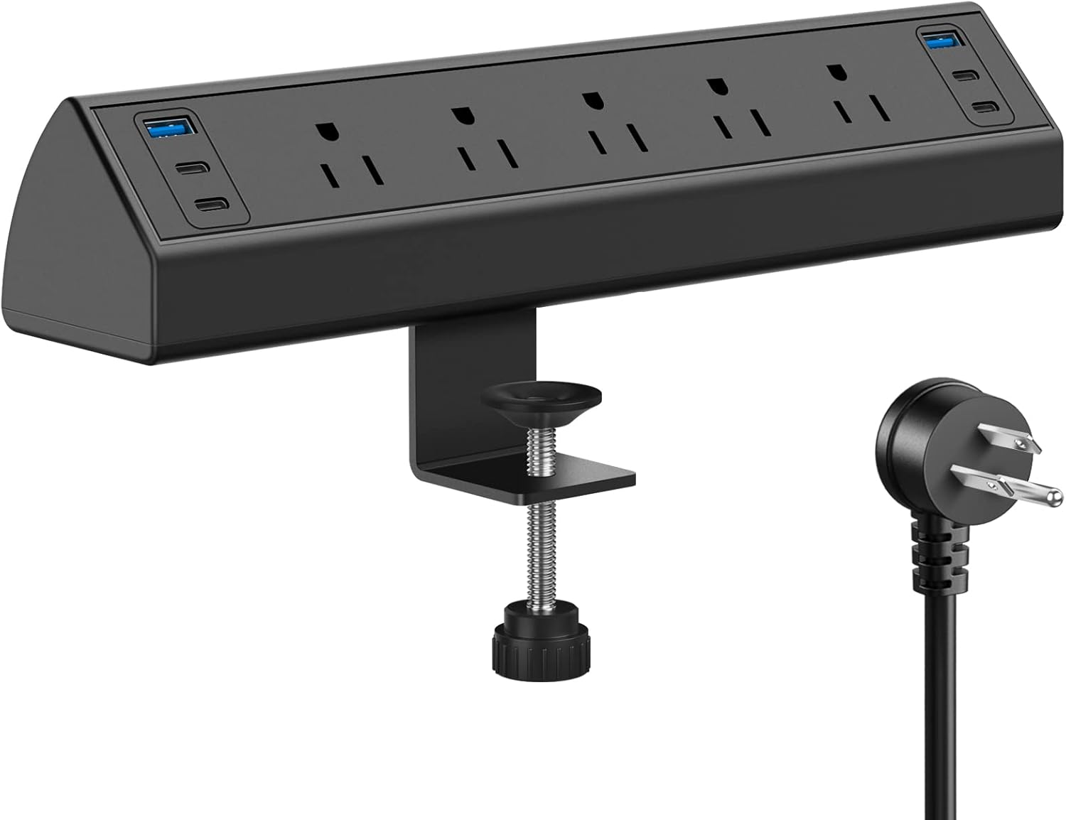 Desk Clamp Power Strip with USB C Ports