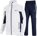 Mens Tracksuit 2 Piece Set Full Zip Jacket and Jogging Pants Casual Athletic Outfit
