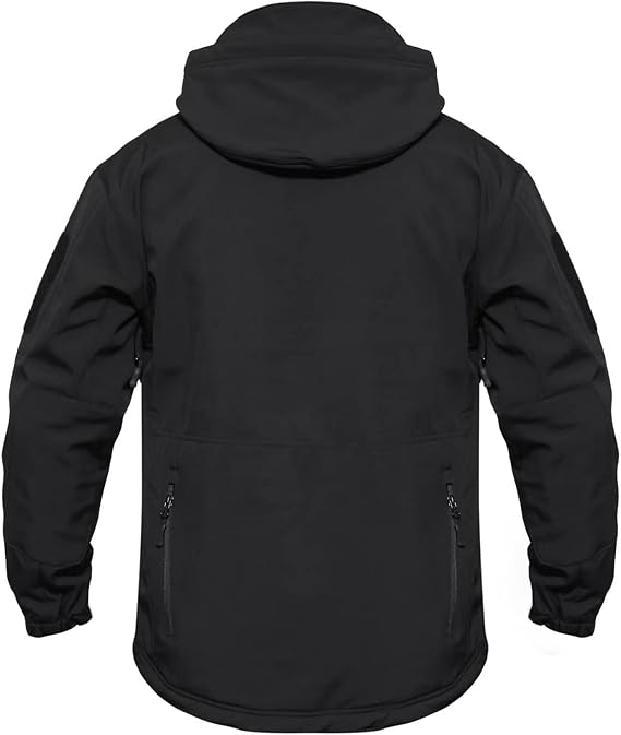 Mens Tactical Softshell Jacket  Waterproof Fleece-Lined Windbreaker