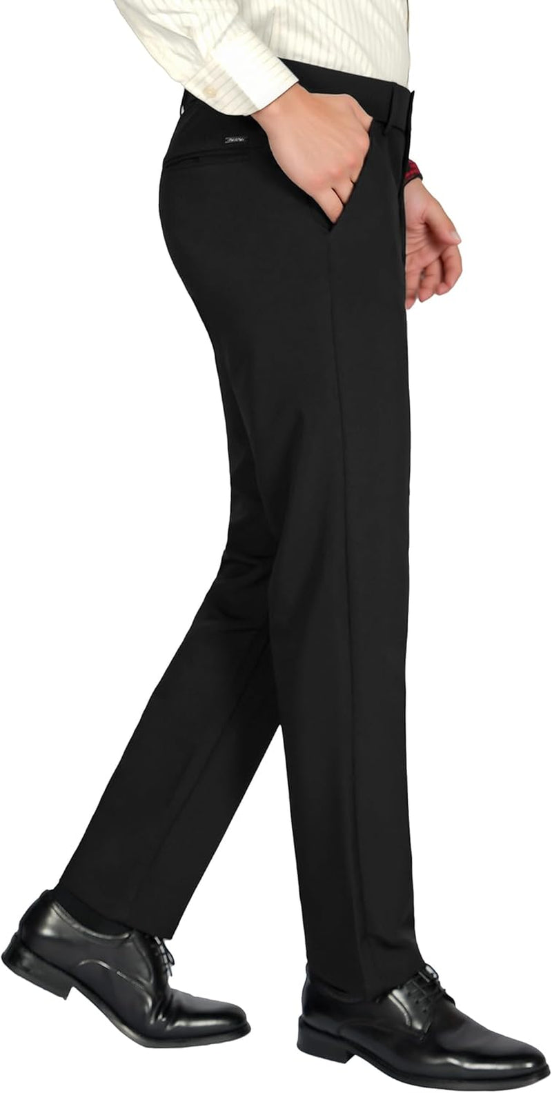 Men'S 4-Way Flex Stretch Slim Fit Dress Pants