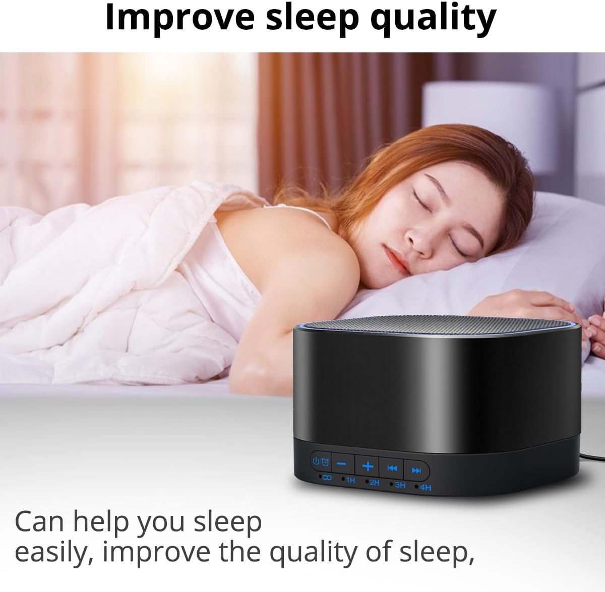 White Noise Machine 20 Soothing Sounds Sleep Aid Device