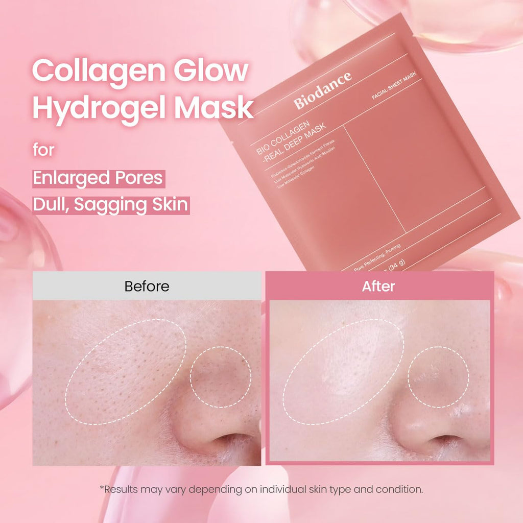 Bio Collagen Hydrogel Face Mask  Hydrating & Pore Tightening