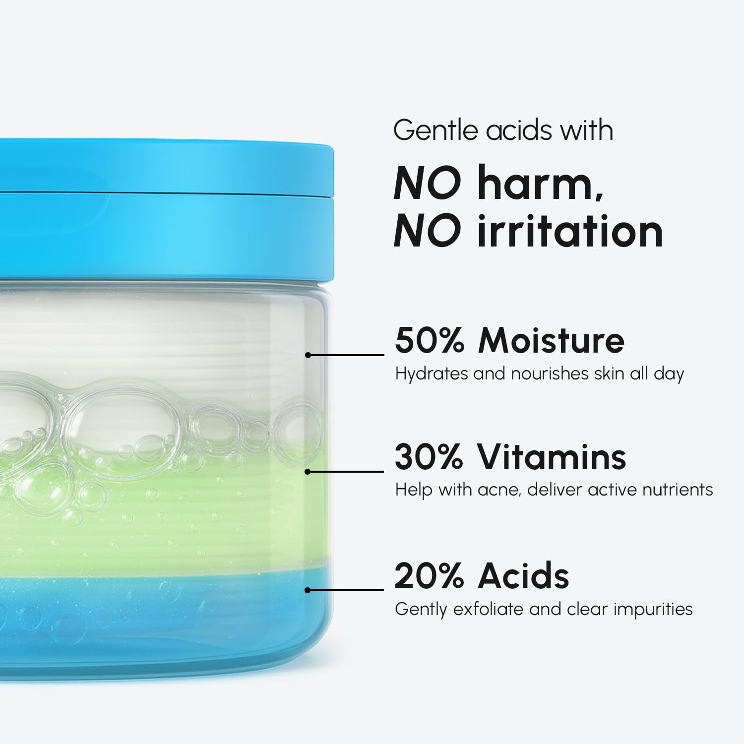 Glycolic Acid Exfoliating Pads  Acne & Pore Cleansing