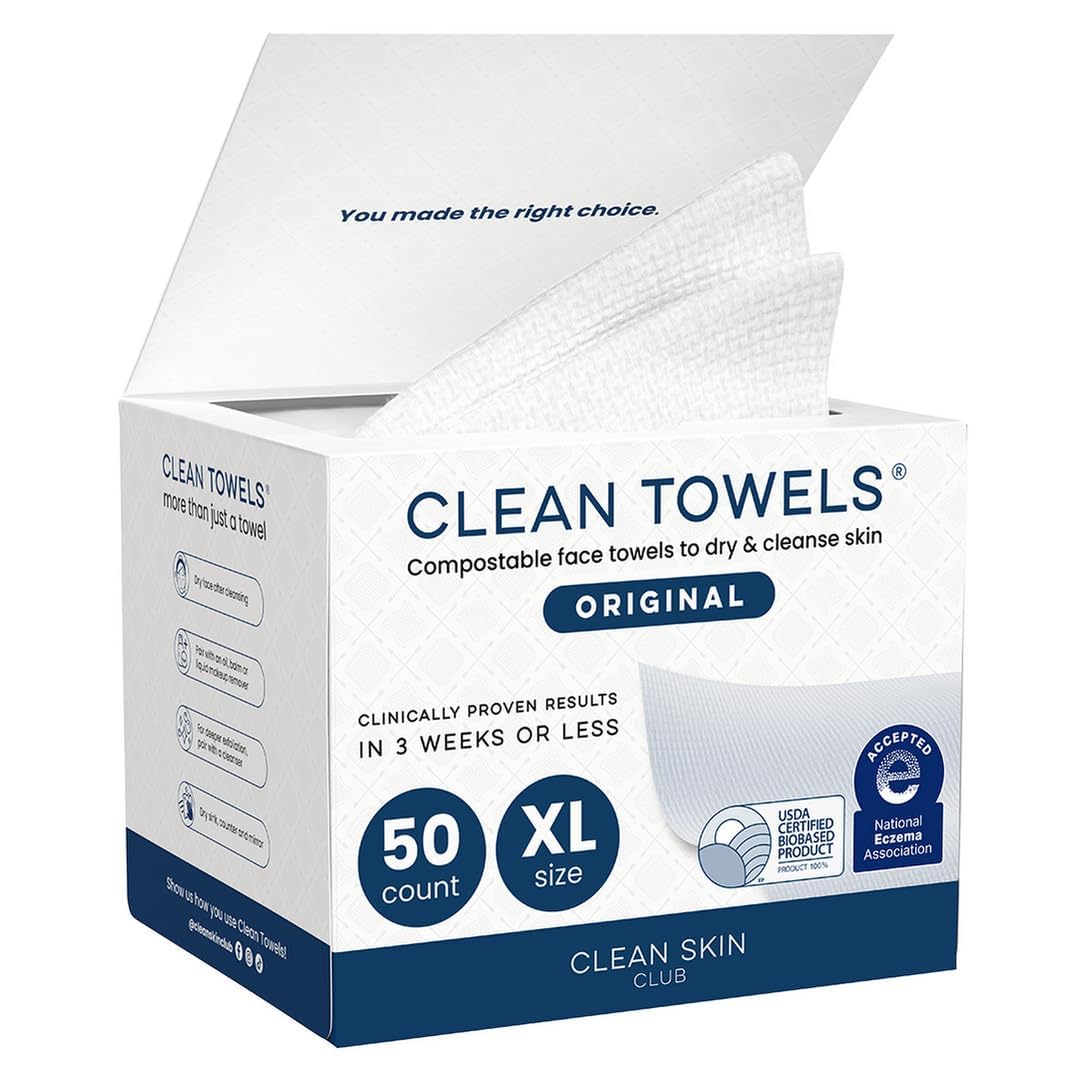 Disposable Face Towels XL  Soft Biobased Dry Wipes