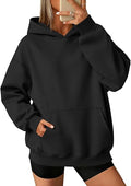 Women's Oversized Fleece Hoodie  Casual Pullover Sweatshirt Top