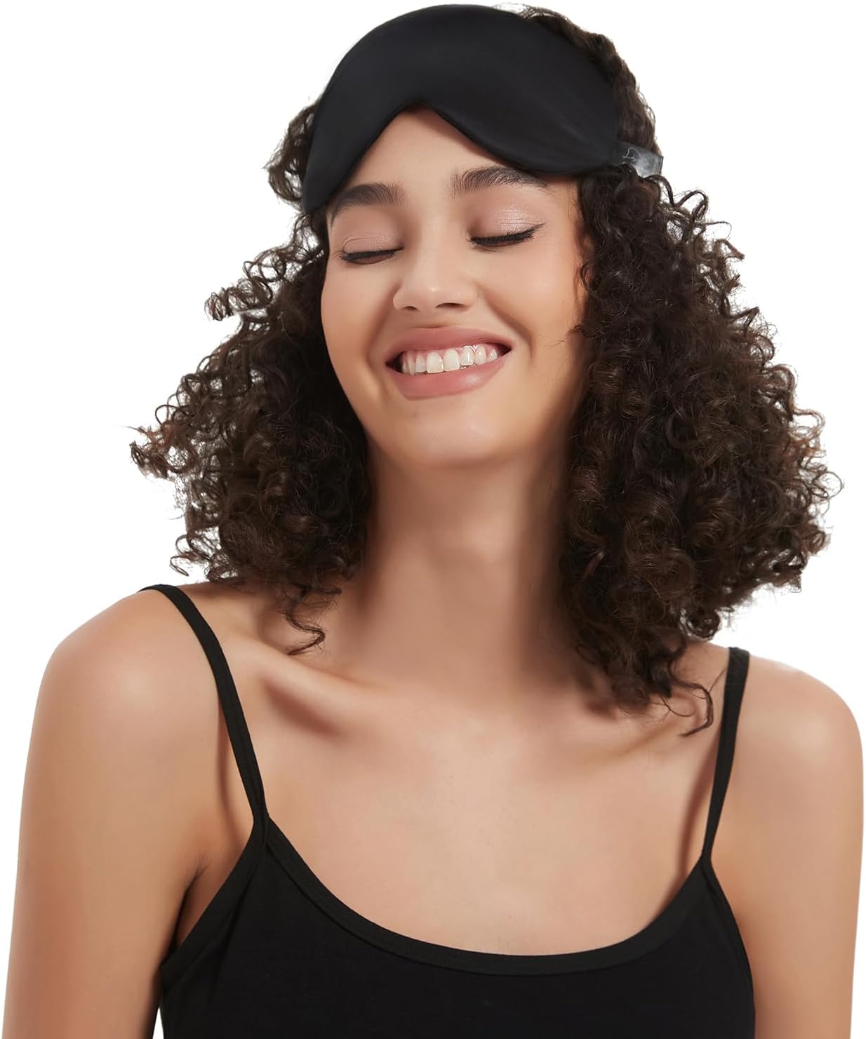 Silk Sleep Mask with Contoured Foam Padding