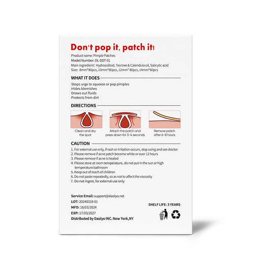 Acne Pimple Patches  Hydrocolloid Spot Stickers 300 Count