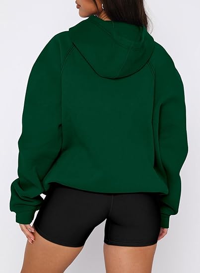 Womens Basic Hoodie  Long Sleeve Pullover Sweatshirt with Pocket