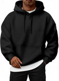 Mens Oversized Hoodie Fleece Pullover Casual Sweatshirt