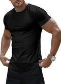 Slim Fit Muscle T-Shirt  Longline Gym Workout Tee