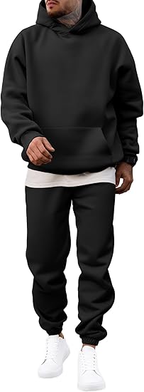 Mens 2-Piece Tracksuit Set  Hoodie & Jogger Sweatpants Outfit