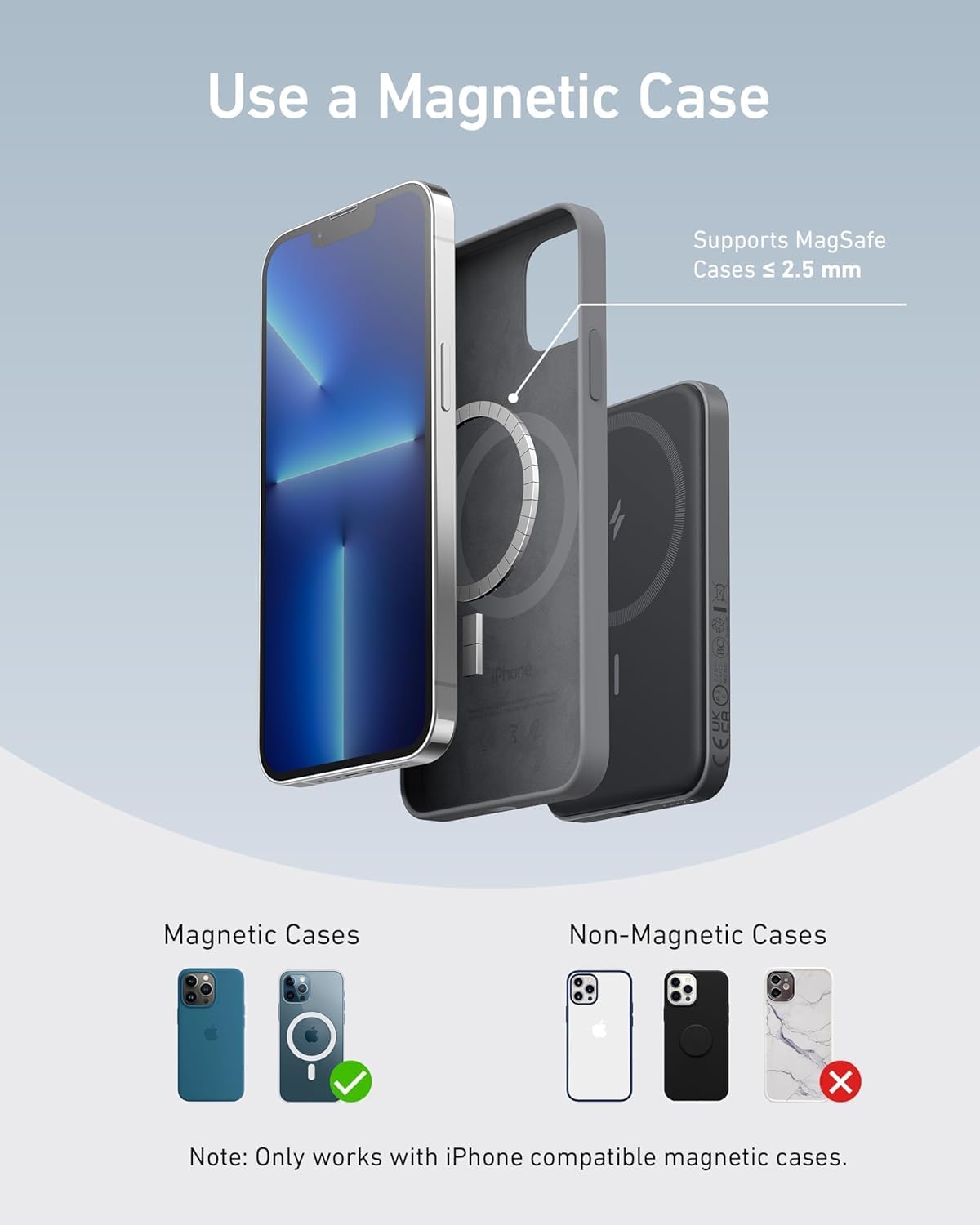 Magnetic Wireless Power Bank 5000mAh Portable Charger