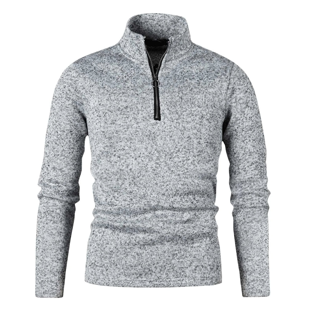 Big and Tall Mens Clothing S-4XL Long Sleeve T-Shirts for Men plus Size Zipper Stand Collar Sweatshirts Casual Solid Pullover Tshirts Shirts