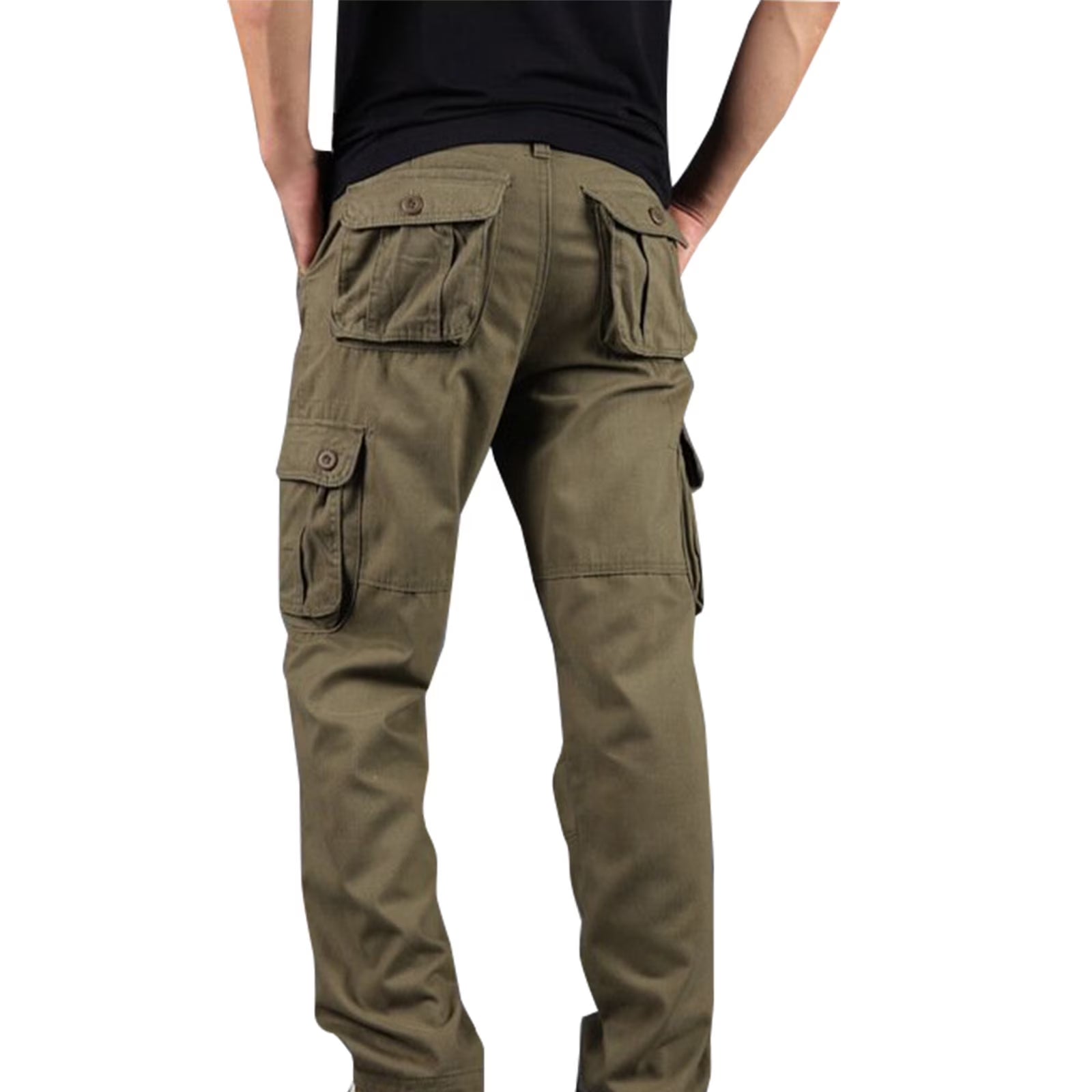 Mens Cargo Pants Big and Tall Multi Pockets Pants Work Work Trousers Classic Workwear Cargo Pants