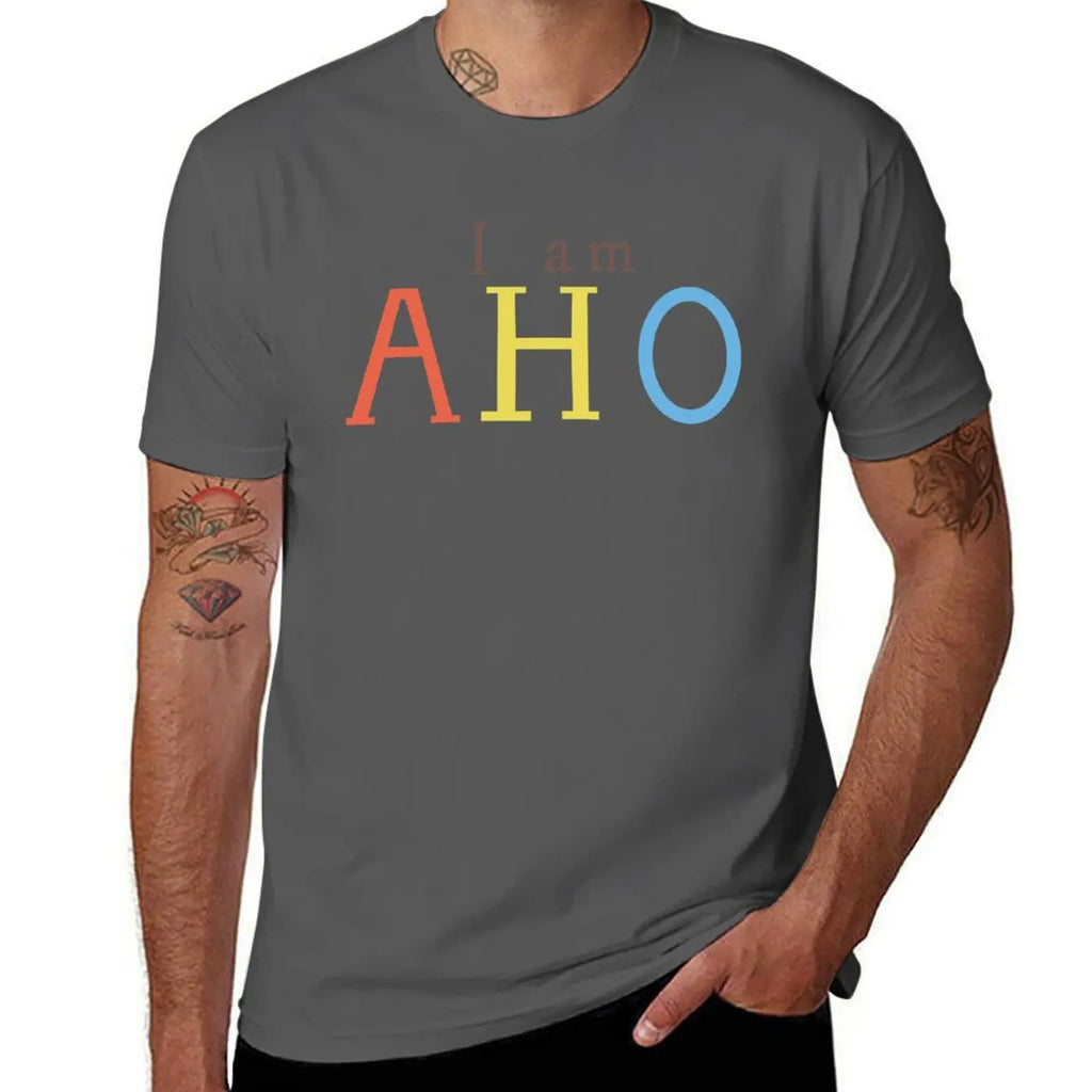 Yuru Yuri: I Am AHO T-Shirt Anime Customizeds Mens T Shirt