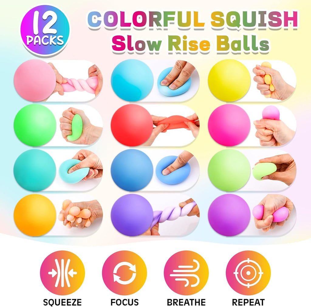 Slow Rising Stress Balls Soft Squeeze Toy Set