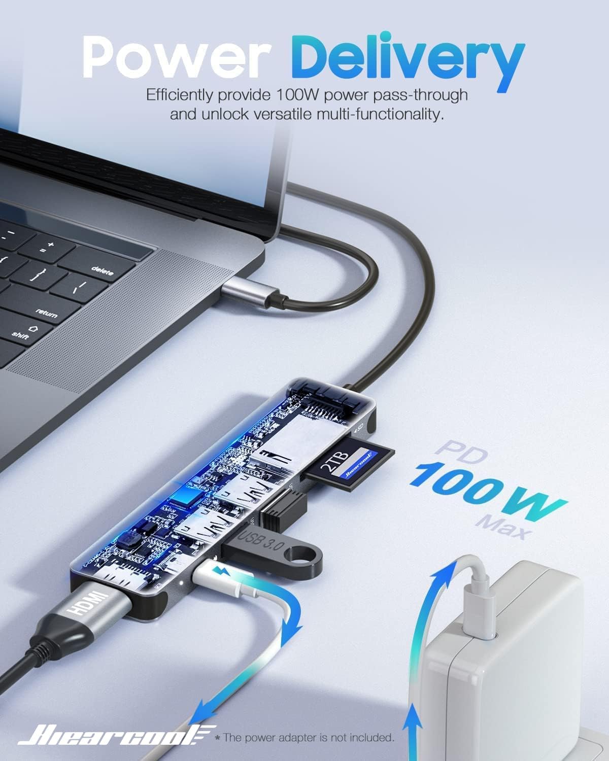 USB C Hub 7 in 1 Adapter