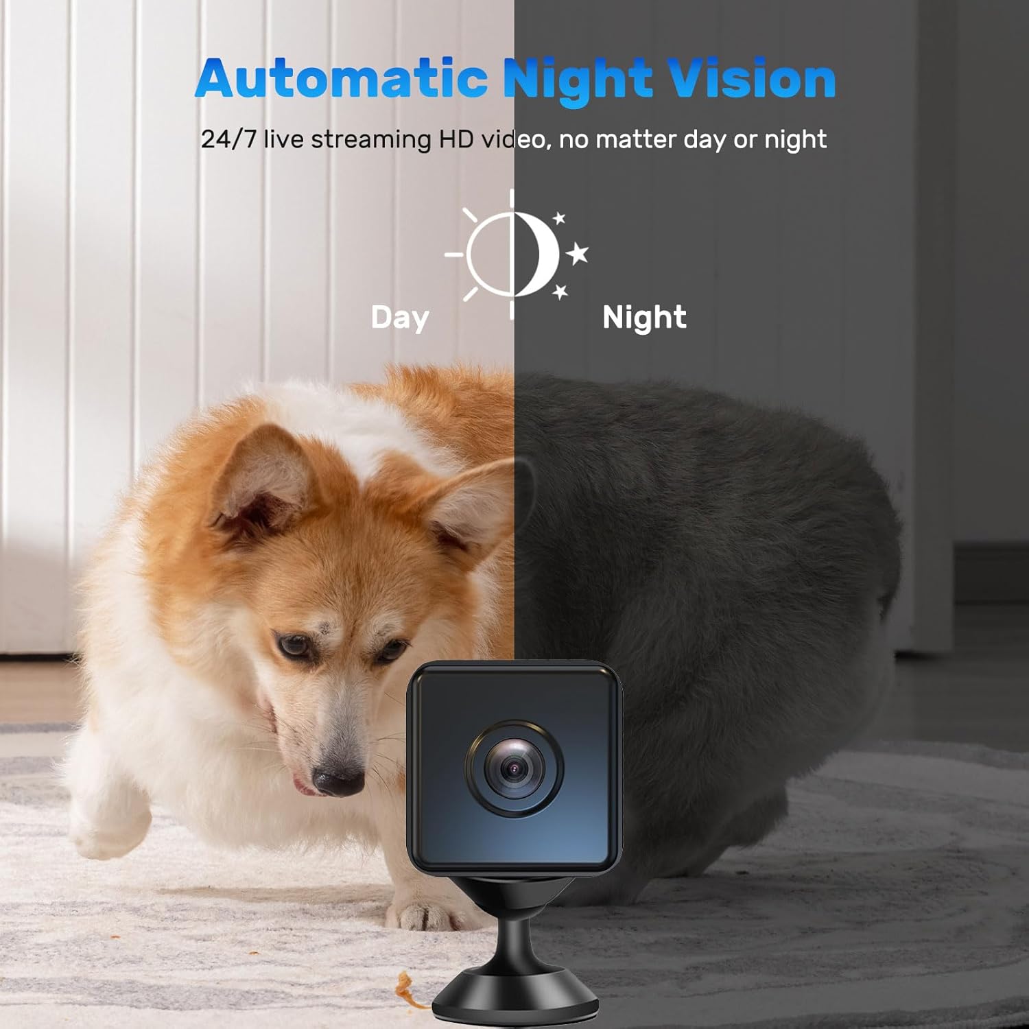 Mini WiFi Security Camera 4K Night Vision