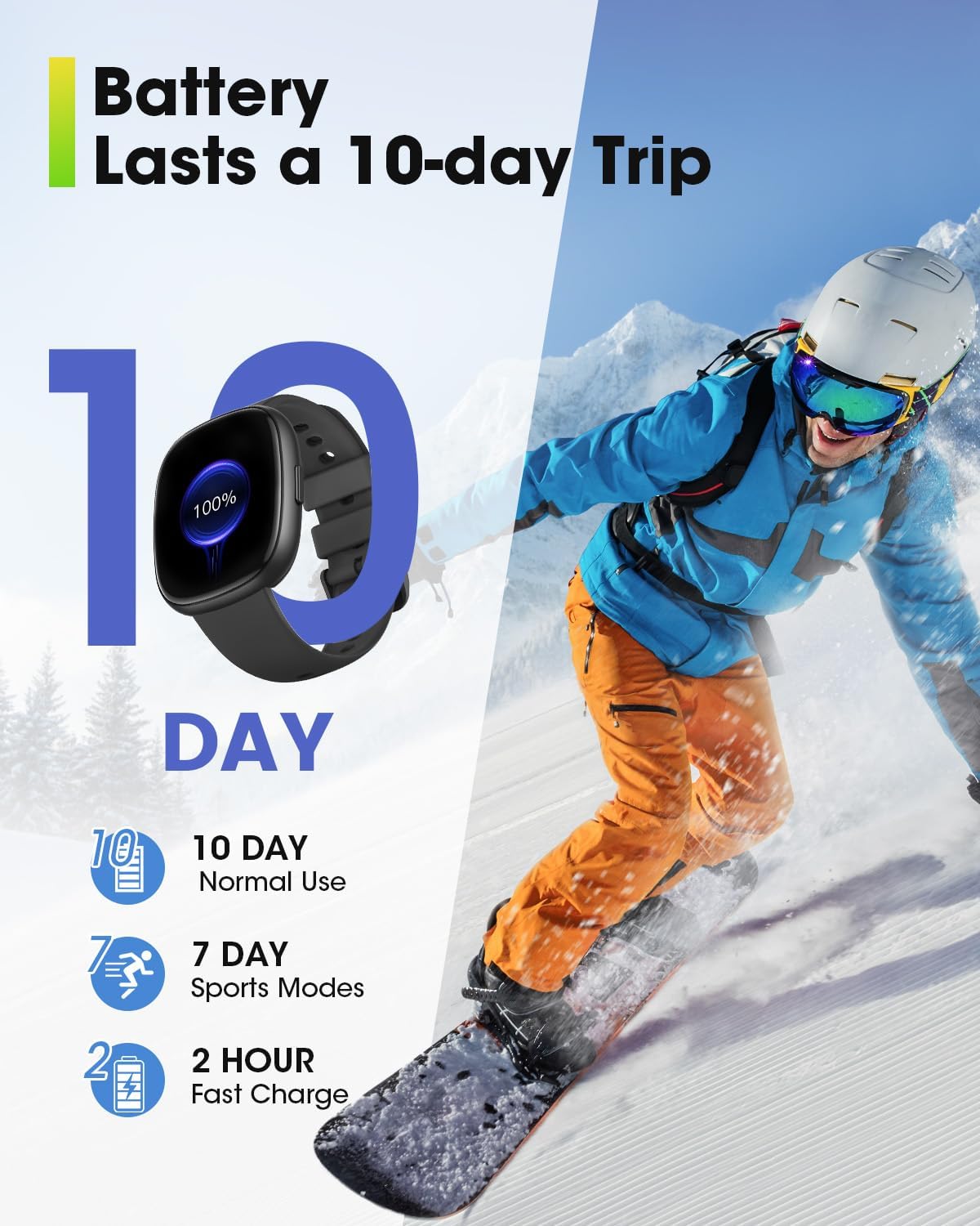 Smart Watch Fitness Tracker with Bluetooth Calling