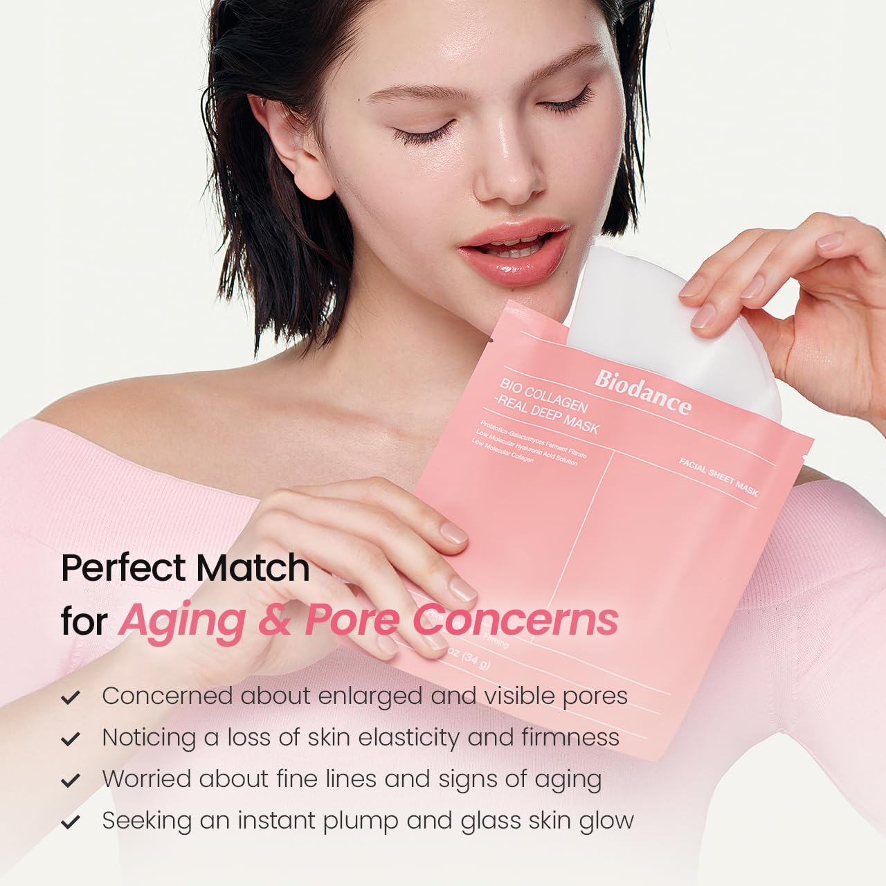 Bio Collagen Hydrogel Face Mask  Hydrating & Pore Tightening