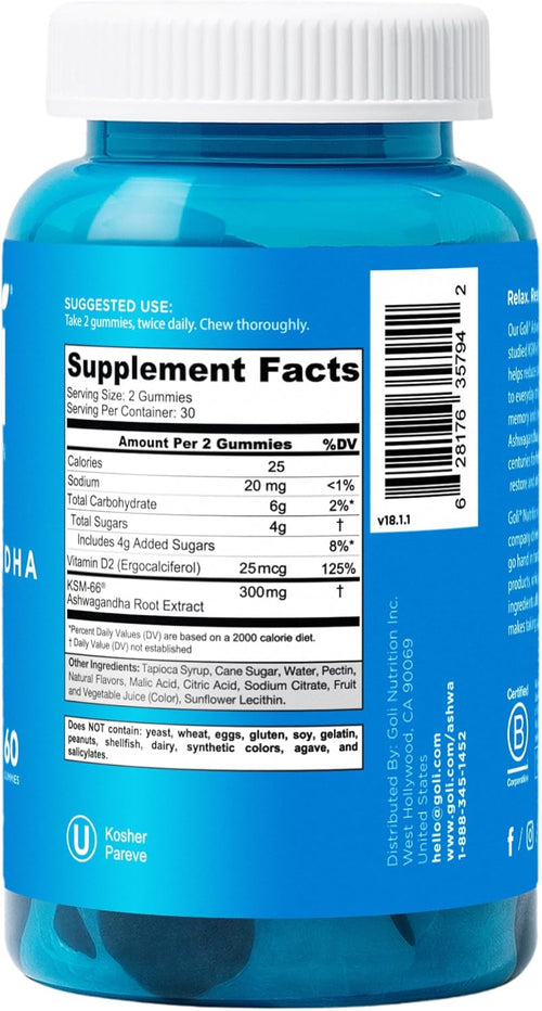 Ashwagandha Gummies  Stress Relief & Sleep Support Vitamins