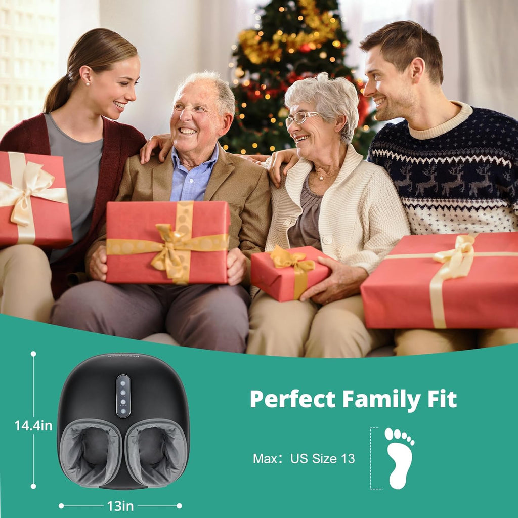 Shiatsu Foot Massager with Heat  Deep Kneading Relief Machine