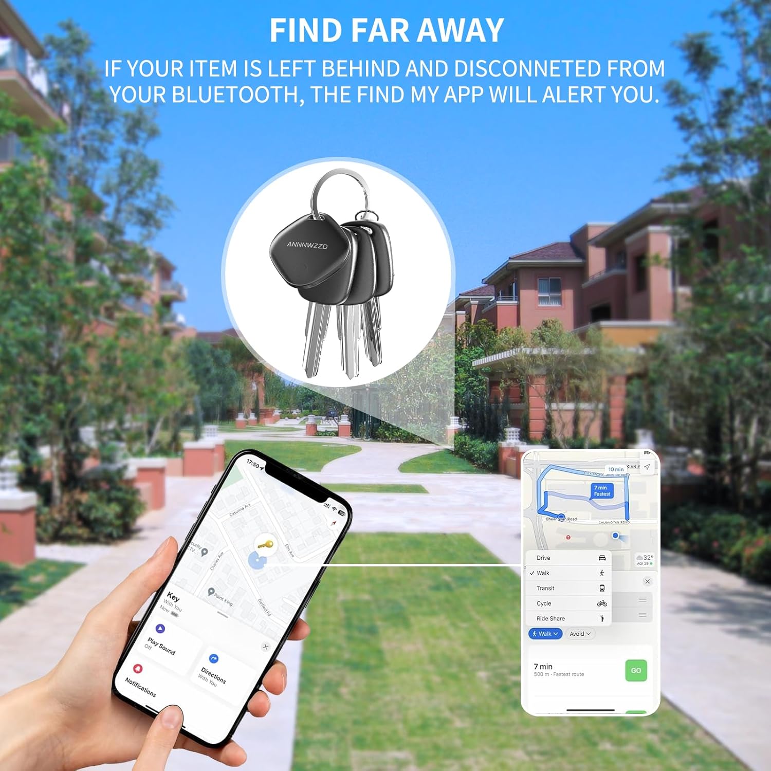 Bluetooth Item Finder Tags Compatible with Find My ( Pack of 4 )