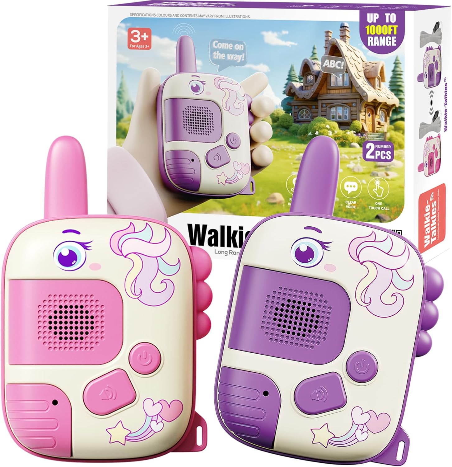 Unicorn Kids Walkie Talkies Toy Two Pack