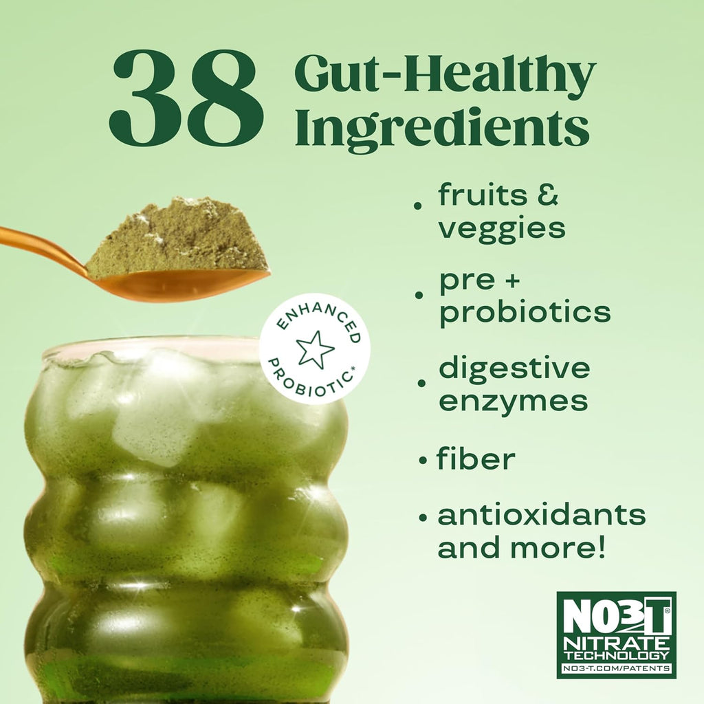 Greens Superfood Powder  Digestive Health & Energy Boost Drink