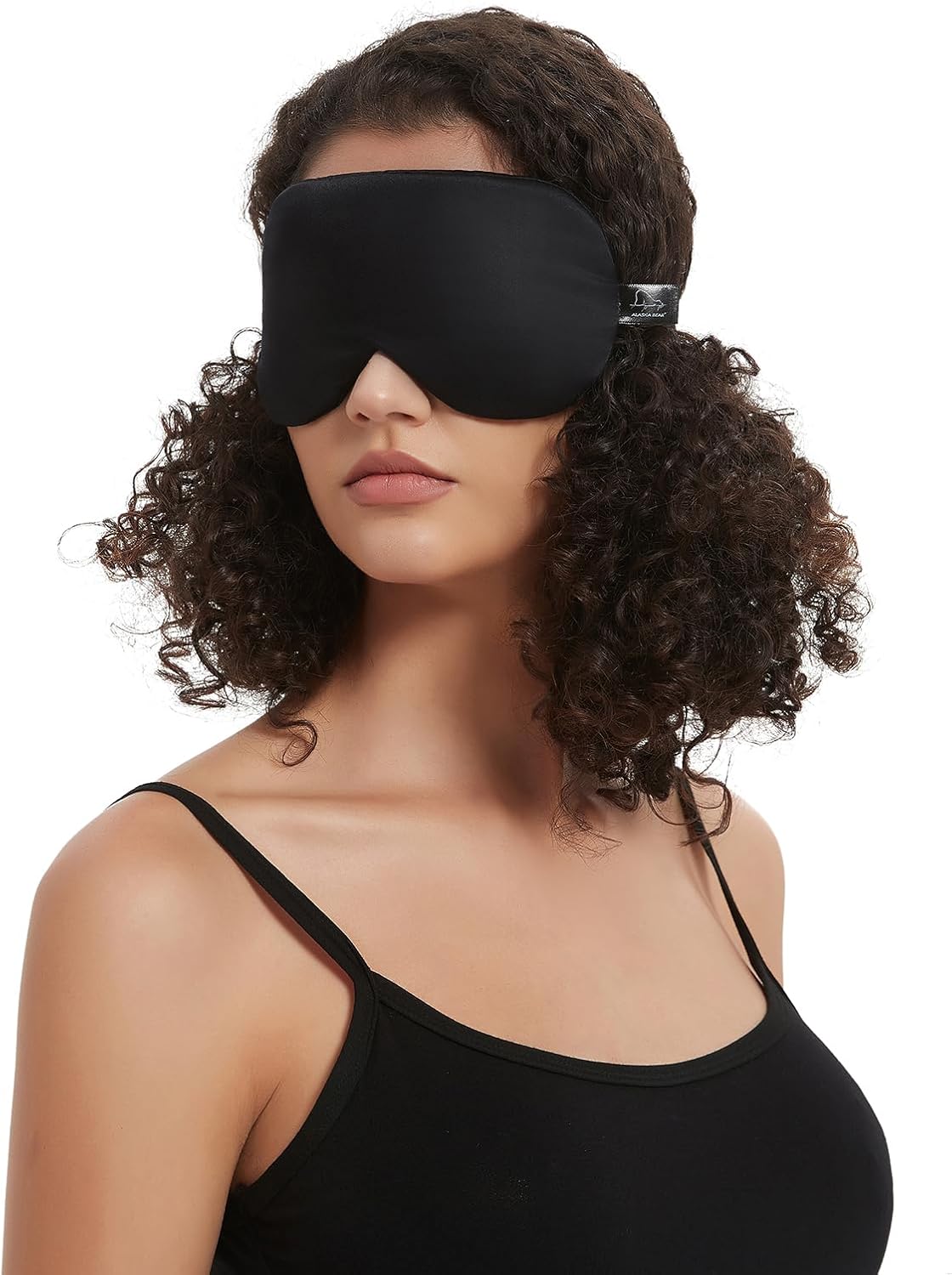 Silk Sleep Mask with Contoured Foam Padding
