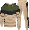 Mens Hoodie Tracksuit 2 Piece Set Athletic Casual Sweatshirt and Joggers Outfit