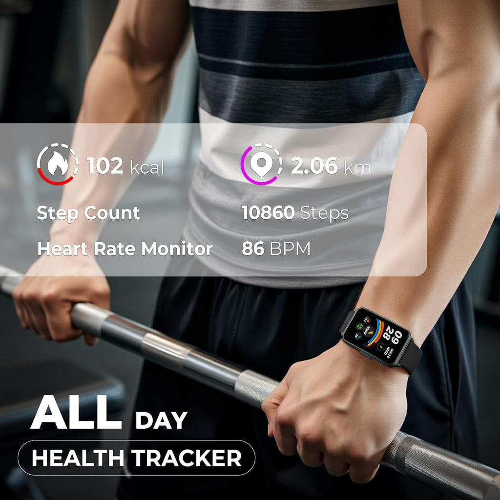 Fitness Tracker Smart Watch with Heart Rate Monitor