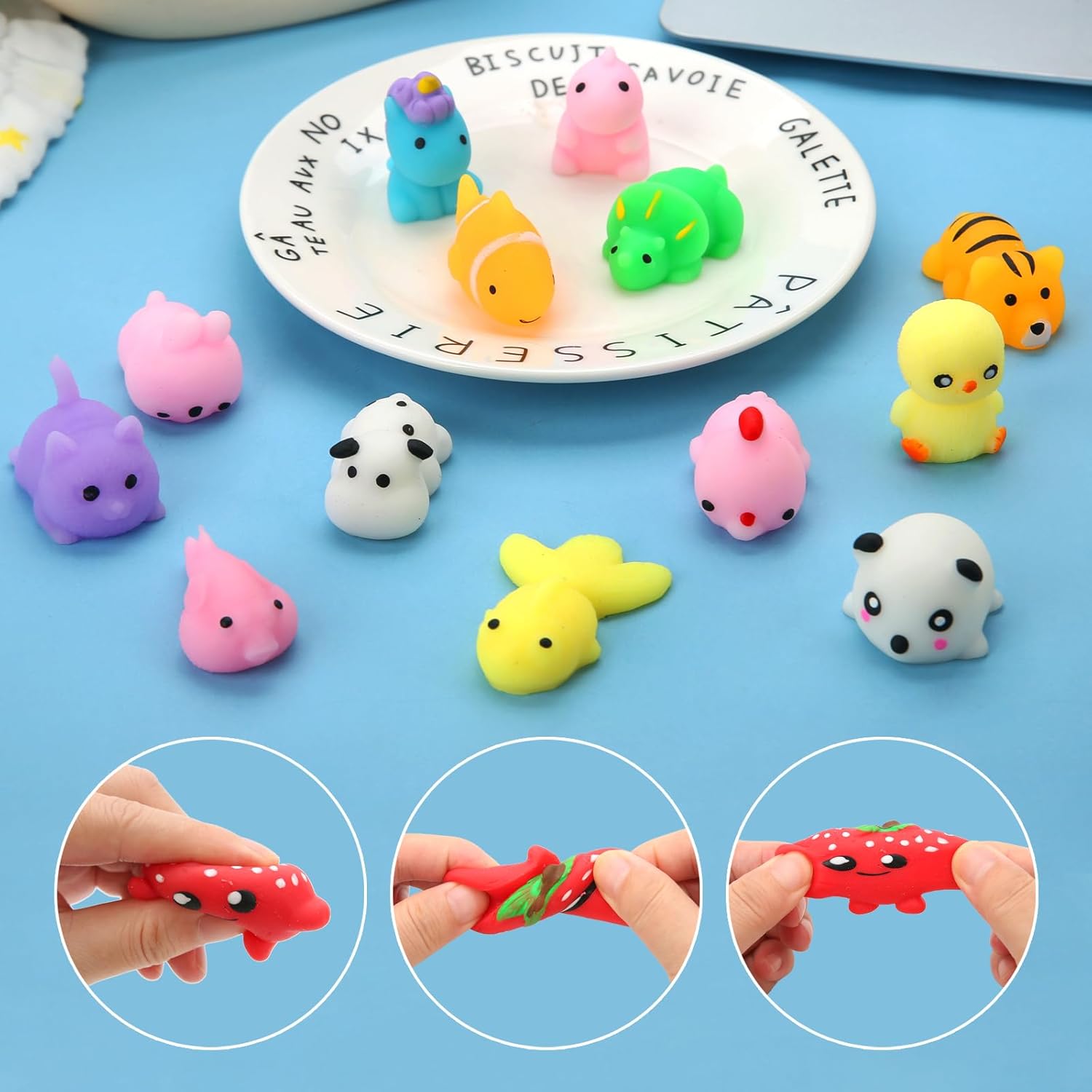 Mini Squishy Toys Bulk Pack Cute Sensory Pack of 30