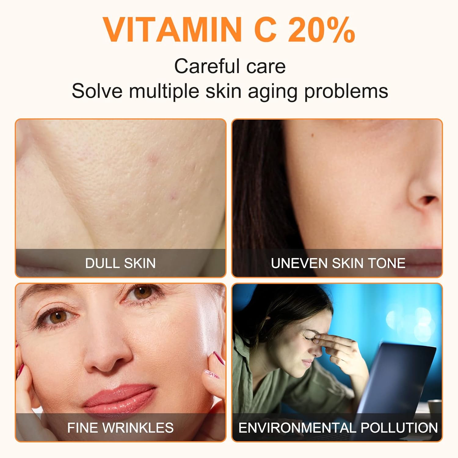 Vitamin C Serum 20%  Brightening Anti Aging Face Serum
