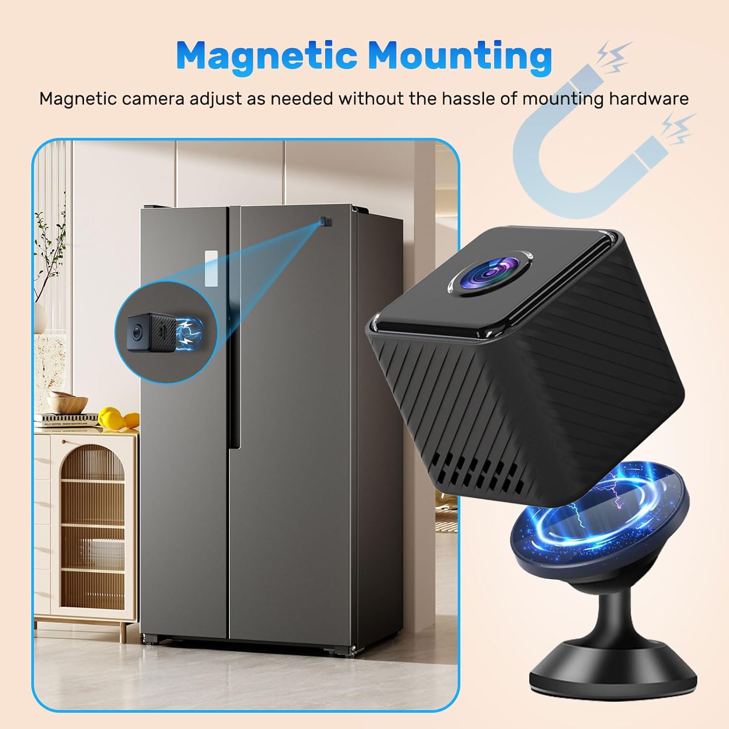 Mini WiFi Security Camera 4K Night Vision