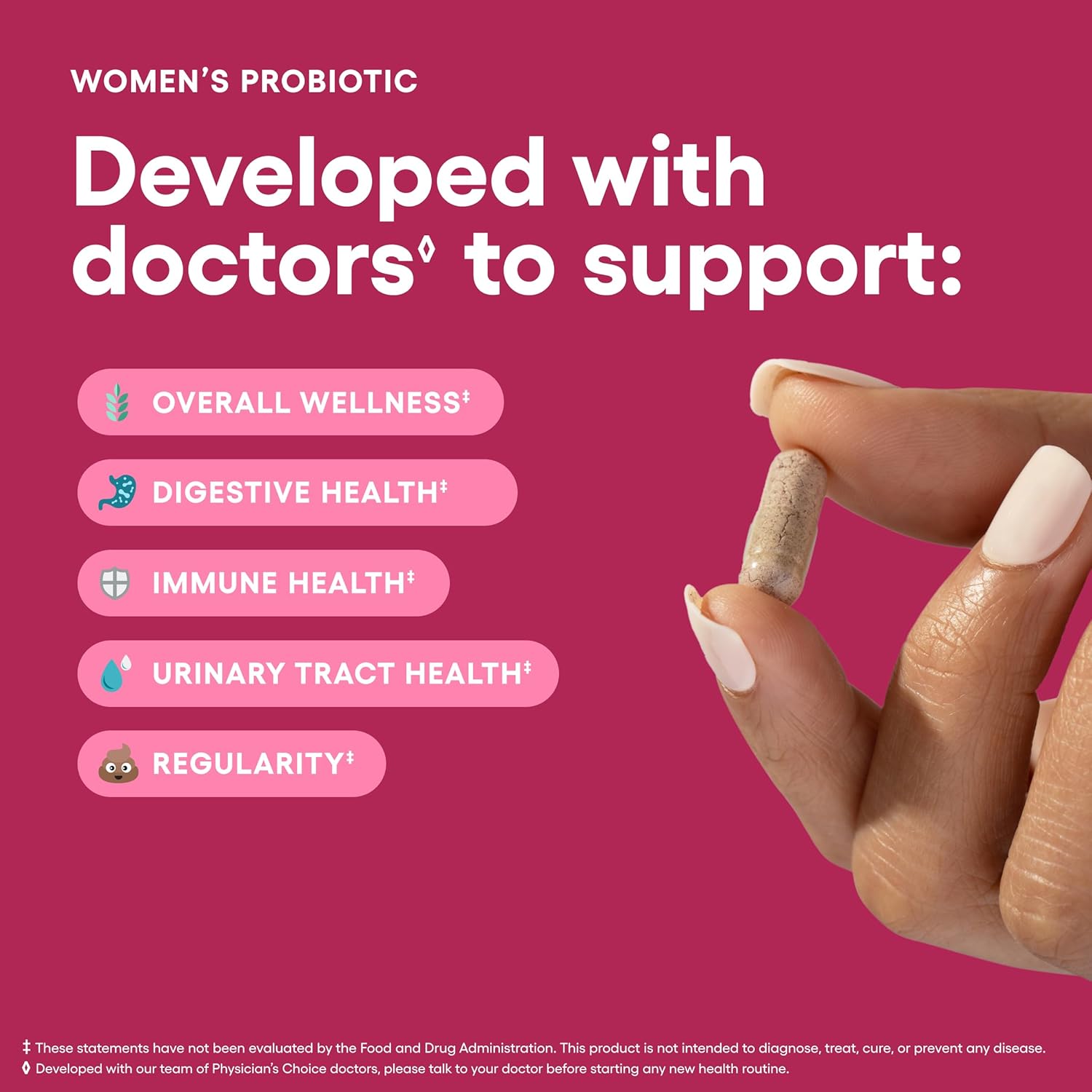 Womens Probiotic Supplement (50 Billion CFU, 30 Count)