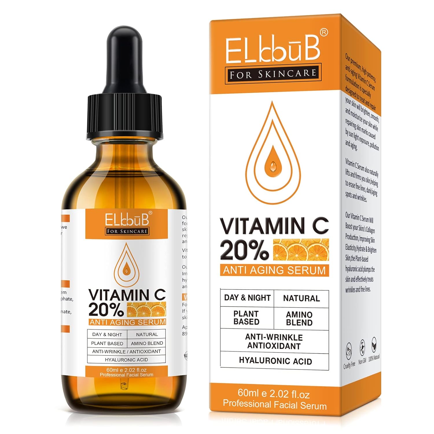Vitamin C Serum 20%  Brightening Anti Aging Face Serum