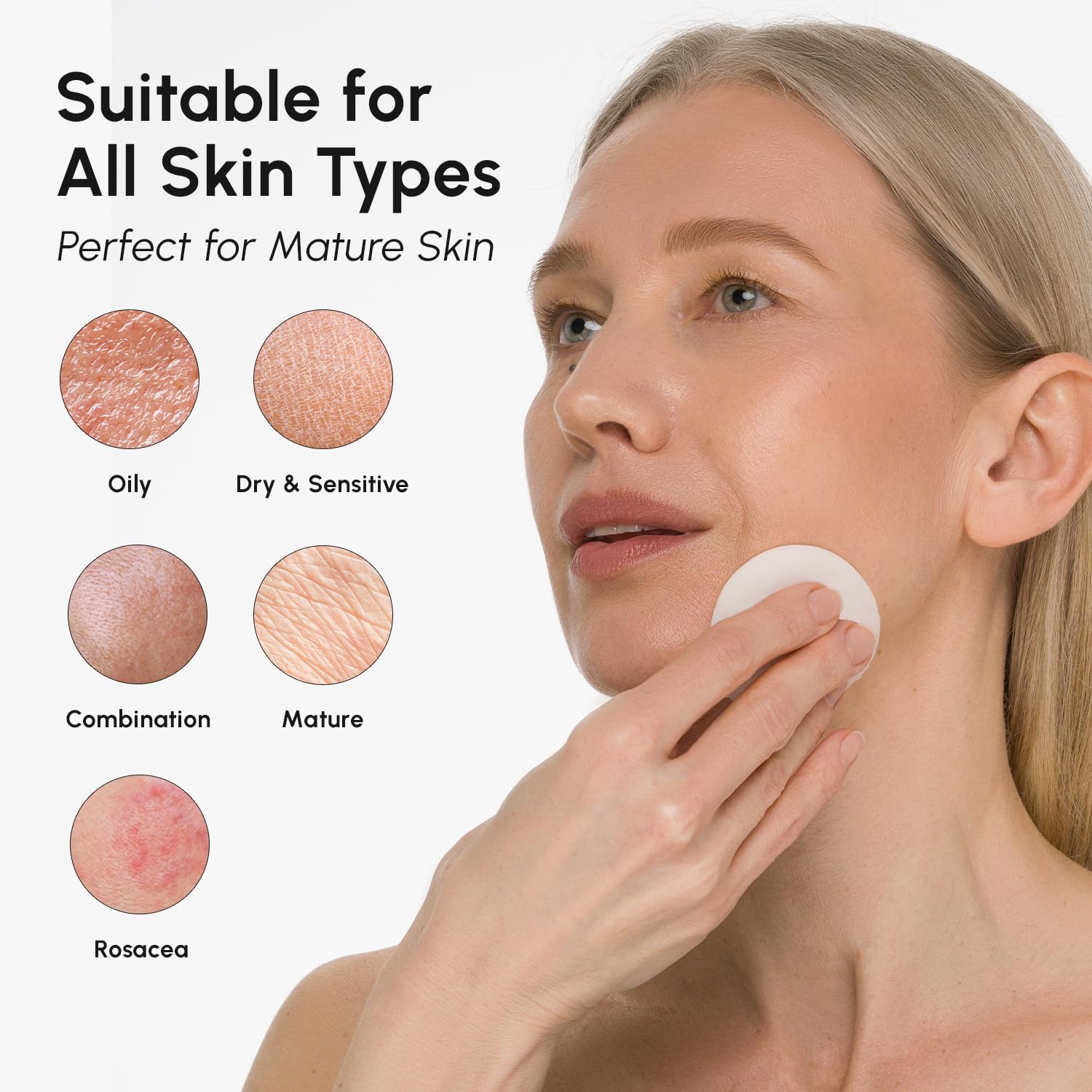 Glycolic Acid Exfoliating Pads  Acne & Pore Cleansing