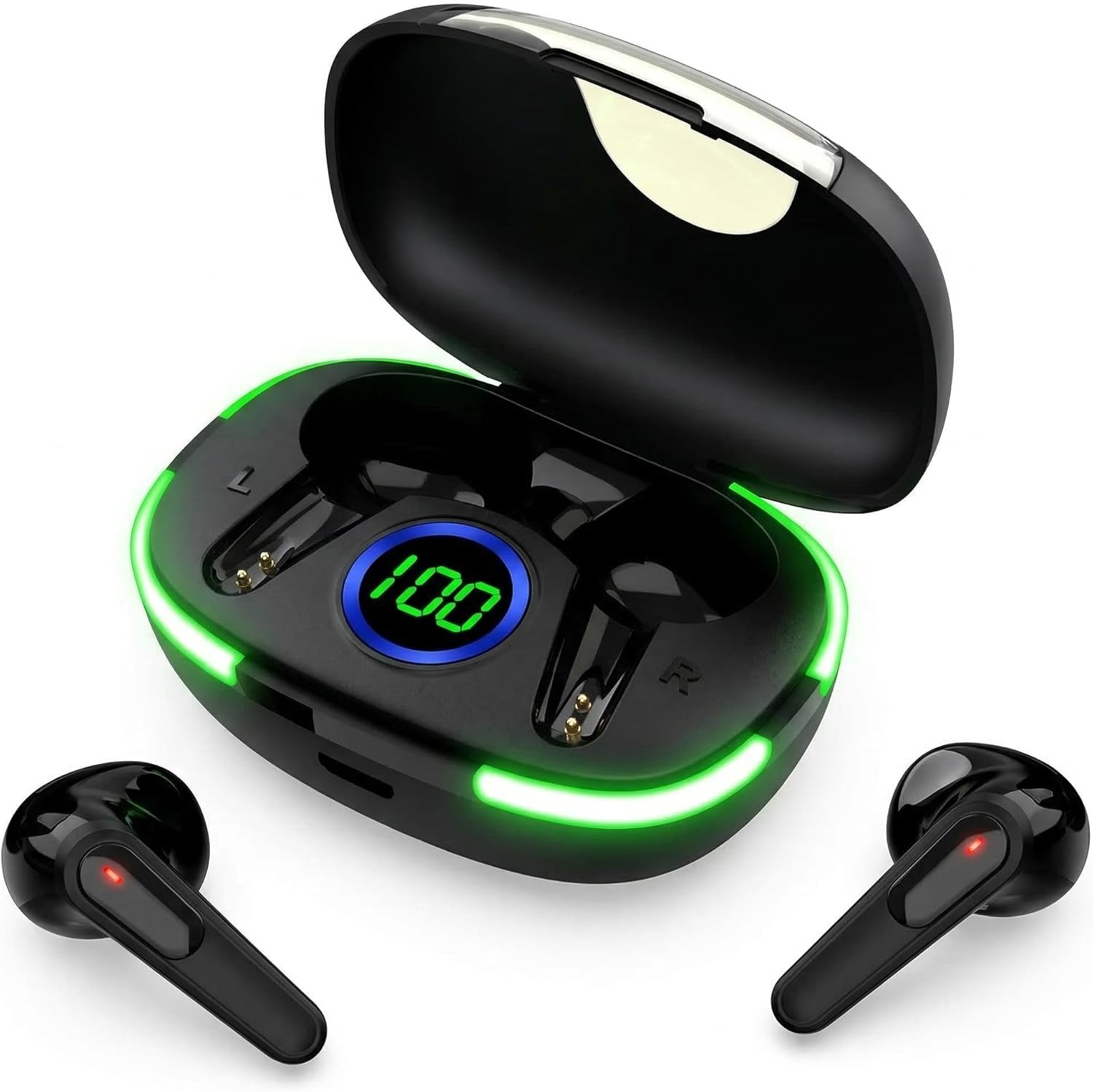 Wireless Earbuds HiFi Stereo with LED Display